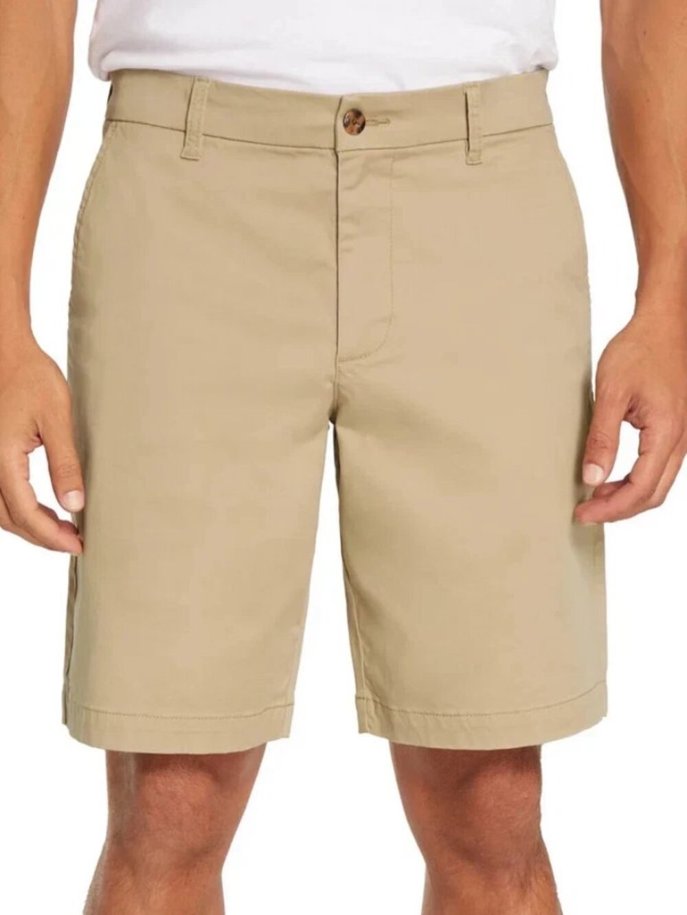 GAP Men’s Flat Front Shorts 98% Cotton Chino Tan NWT